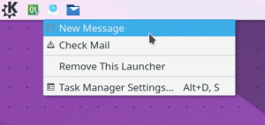KMail now offers direct access to the Email composer